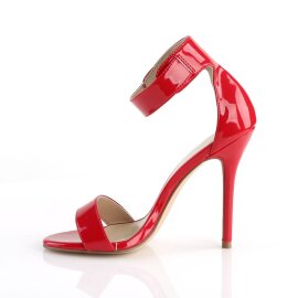Pleaser AMUSE-10 Sandali con Plateau Vernice Rosso EU-35 / US-5