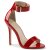 Pleaser AMUSE-10 Sandali con Plateau Vernice Rosso EU-35 / US-5
