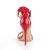 Pleaser AMUSE-10 Sandali con Plateau Vernice Rosso EU-35 / US-5