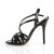 Pleaser AMUSE-13 Sandali con Plateau Vernice Nero EU-36 / US-6