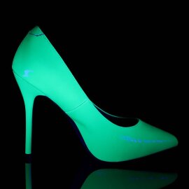 Pleaser AMUSE-20 Décolleté Vernice Neon Verde EU-42 / US-12
