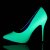 Pleaser AMUSE-20 Décolleté Vernice Neon Verde EU-35 / US-5