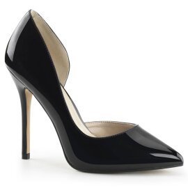 Pleaser AMUSE-22 Décolleté Vernice Nero EU-38 / US-8