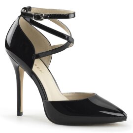 Pleaser AMUSE-25 Décolleté Vernice Nero EU-35 / US-5