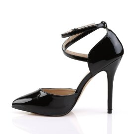 Pleaser AMUSE-25 Décolleté Vernice Nero EU-35 / US-5