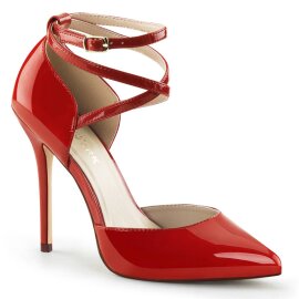 Pleaser AMUSE-25 Décolleté Vernice Rosso EU-35 / US-5