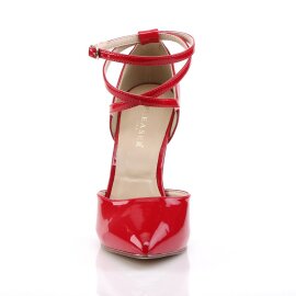 Pleaser AMUSE-25 Décolleté Vernice Rosso EU-35 / US-5