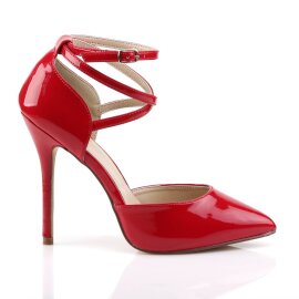 Pleaser AMUSE-25 Décolleté Vernice Rosso EU-35 / US-5