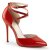 Pleaser AMUSE-25 Décolleté Vernice Rosso EU-35 / US-5
