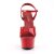 Pleaser ASPIRE-609 Sandali con Plateau Vernice Rosso EU-40 / US-10
