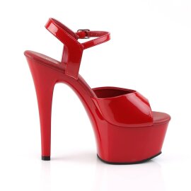 Pleaser ASPIRE-609 Sandali con Plateau Vernice Rosso EU-44 / US-14