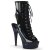 Pleaser BEJEWELED-1016-6 Stivaletti con Plateau Ologramma Strass Nero EU-35 / US-5