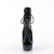 Pleaser BEJEWELED-1016-6 Stivaletti con Plateau Ologramma Strass Nero EU-35 / US-5