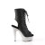 Pleaser BEJEWELED-1016-6 Stivaletti con Plateau Similpelle Strass Nero Argento EU-37 / US-7
