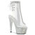 Pleaser BEJEWELED-1018C-2RS Stivaletti con Plateau Strass Trasparente Argento EU-35 / US-5