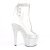 Pleaser BEJEWELED-1018C-2RS Stivaletti con Plateau Strass Trasparente Argento EU-35 / US-5