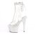 Pleaser BEJEWELED-1018C-2RS Stivaletti con Plateau Strass Trasparente Argento EU-39 / US-9