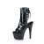 Pleaser BEJEWELED-1018DM-7 Stivaletti con Plateau Ologramma Strass Nero EU-41 / US-11