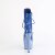Pleaser BEJEWELED-1020-7 Stivaletti con Plateau Ologramma Strass Blu EU-36 / US-6
