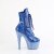 Pleaser BEJEWELED-1020-7 Stivaletti con Plateau Ologramma Strass Blu EU-36 / US-6