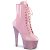 Pleaser BEJEWELED-1020-7 Stivaletti con Plateau Ologramma Strass Rosa EU-39 / US-9