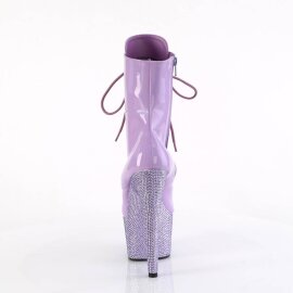 Pleaser BEJEWELED-1020-7 Stivaletti con Plateau Ologramma Strass Viola EU-38 / US-8