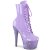 Pleaser BEJEWELED-1020-7 Stivaletti con Plateau Ologramma Strass Viola EU-38 / US-8