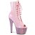 Pleaser BEJEWELED-1021-7 Stivaletti con Plateau Ologramma Strass Rosa EU-39 / US-9
