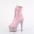 Pleaser BEJEWELED-1021-7 Stivaletti con Plateau Ologramma Strass Rosa EU-39 / US-9