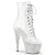 Pleaser BEJEWELED-1021C-7 Stivaletti con Plateau Strass Trasparente Argento EU-35 / US-5