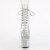 Pleaser BEJEWELED-1021C-7 Stivaletti con Plateau Strass Trasparente Argento EU-35 / US-5