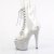 Pleaser BEJEWELED-1021C-7 Stivaletti con Plateau Strass Trasparente Argento EU-35 / US-5