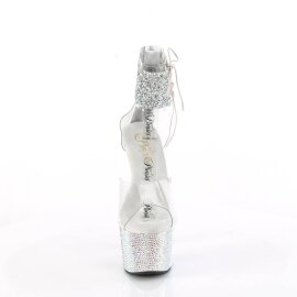 Pleaser BEJEWELED-724RS-02 Sandali con Plateau Strass...