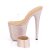 Pleaser BEJEWELED-812RS Mules con Plateau Strass Trasparente Dorato Rosa EU-35 / US-5