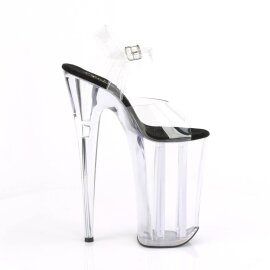 Pleaser BEYOND-008 Sandali con Plateau Trasparente Nero EU-36 / US-6