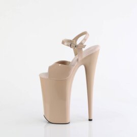 Pleaser BEYOND-009 Sandali con Plateau Vernice Beige EU-39 / US-9