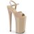 Pleaser BEYOND-009 Sandali con Plateau Vernice Beige EU-39 / US-9