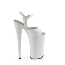 Pleaser BEYOND-009 Sandali con Plateau Vernice Bianco EU-40 / US-10