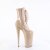 Pleaser BEYOND-1020 Stivaletti con Plateau Vernice Beige EU-36 / US-6