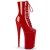 Pleaser BEYOND-1020 Stivaletti con Plateau Vernice Rosso EU-40 / US-10