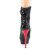 Pleaser BLONDIE-R-1009 Stivaletti con Plateau Paillettes Nero Rosso EU-36 / US-6
