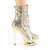 Pleaser BLONDIE-R-1009 Stivaletti con Plateau Paillettes Dorato EU-36 / US-6