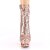 Pleaser BLONDIE-R-1009 Stivaletti con Plateau Paillettes Cromato Dorato Rosa EU-36 / US-6
