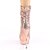 Pleaser BLONDIE-R-1009 Stivaletti con Plateau Paillettes Cromato Dorato Rosa EU-37 / US-7
