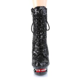 Pleaser BLONDIE-R-1020 Stivaletti con Plateau Paillettes...