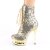 Pleaser BLONDIE-R-1020 Stivaletti con Plateau Paillettes Cromato Dorato EU-36 / US-6
