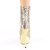 Pleaser BLONDIE-R-1020 Stivaletti con Plateau Paillettes Cromato Dorato EU-36 / US-6