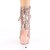Pleaser BLONDIE-R-1020 Stivaletti con Plateau Paillettes Cromato Dorato Rosa EU-36 / US-6