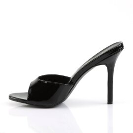 Pleaser CLASSIQUE-01 Mules Vernice Nero EU-42 / US-12