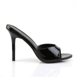Pleaser CLASSIQUE-01 Mules Vernice Nero EU-35 / US-5